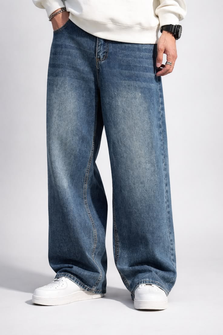 Men's Wide Leg Jeans